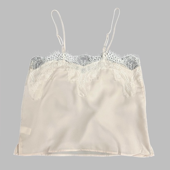 Lulus Maddox Ivory Satin Lace Cami - Picture 3 of 5